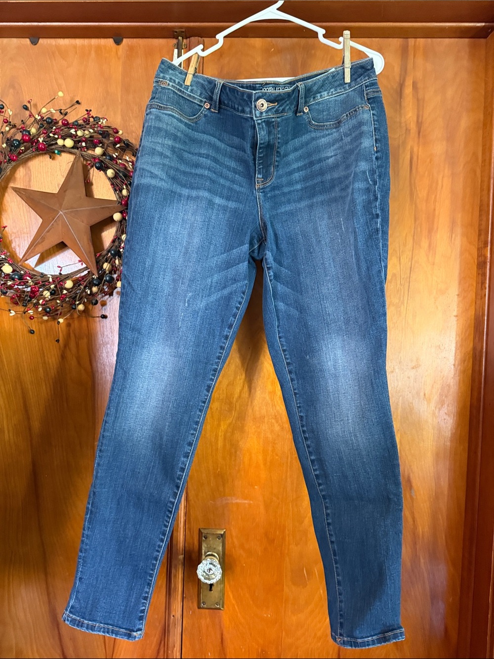 Maurices Women's Dark Blue Stretch Jeans
